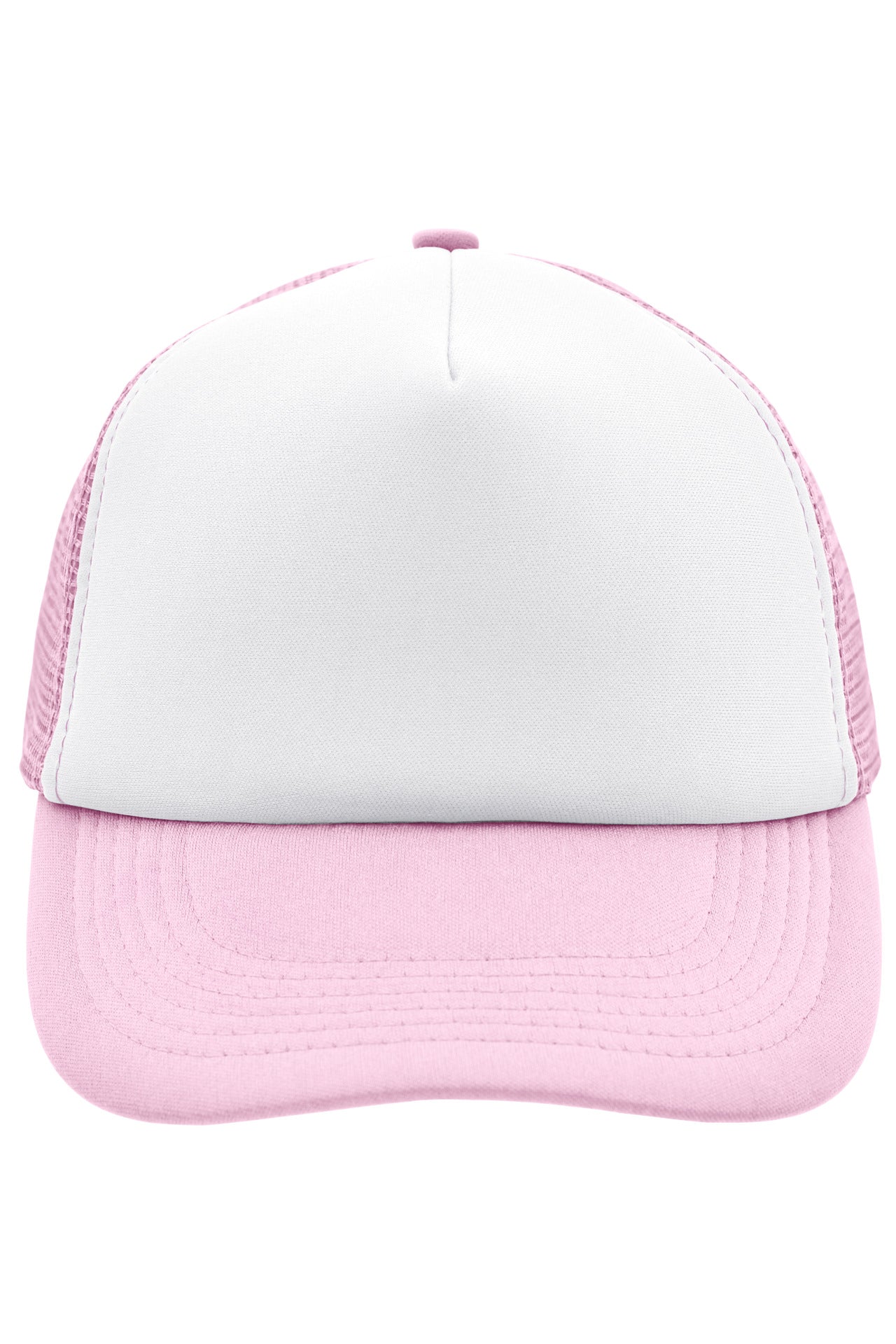 James & Nicholson Panel Mesh Cap white/baby-pink