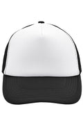 James & Nicholson Panel Mesh Cap white/black