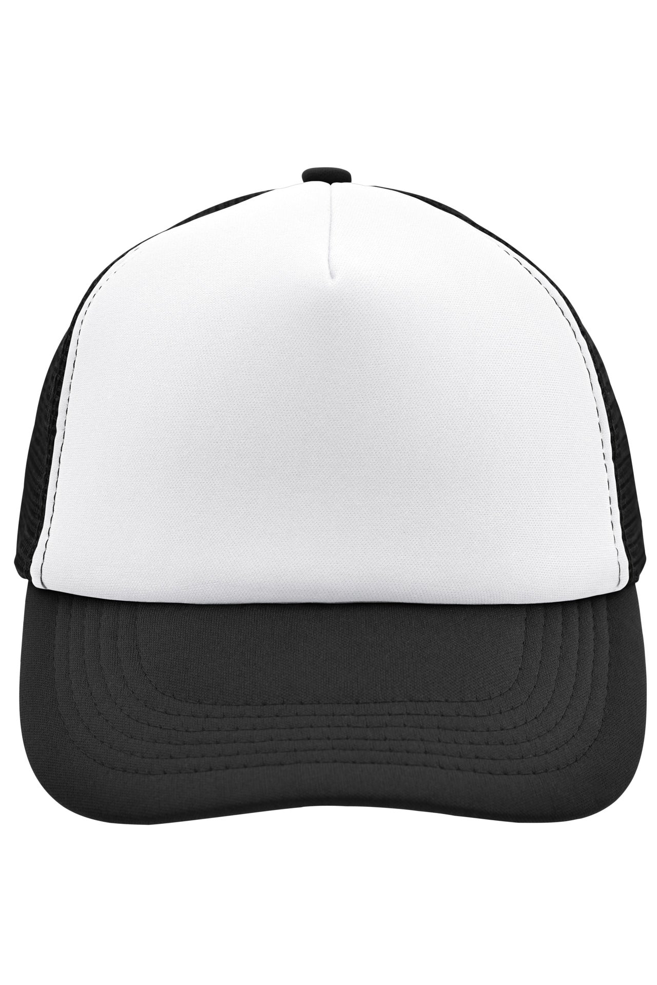 James & Nicholson Panel Mesh Cap white/black