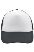 James & Nicholson Panel Mesh Cap white/graphite