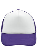 James & Nicholson Panel Mesh Cap white/lilac