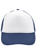 James & Nicholson Panel Mesh Cap white/navy