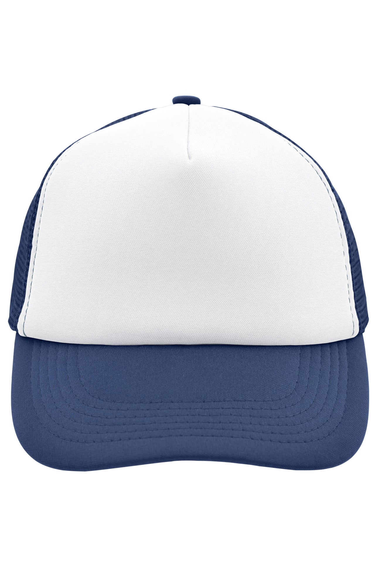 James & Nicholson Panel Mesh Cap white/navy