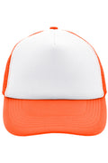 James & Nicholson Panel Mesh Cap white/neon-orange