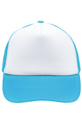 James & Nicholson Panel Mesh Cap white/pacific