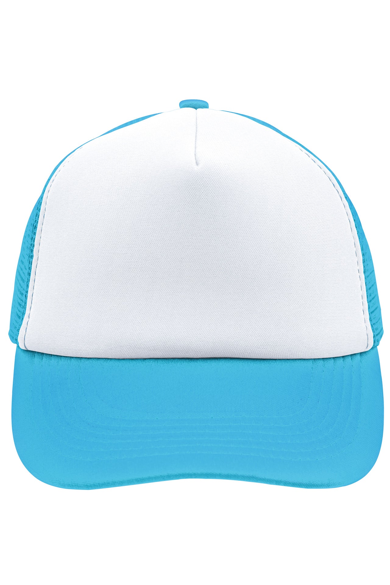 James & Nicholson Panel Mesh Cap white/pacific