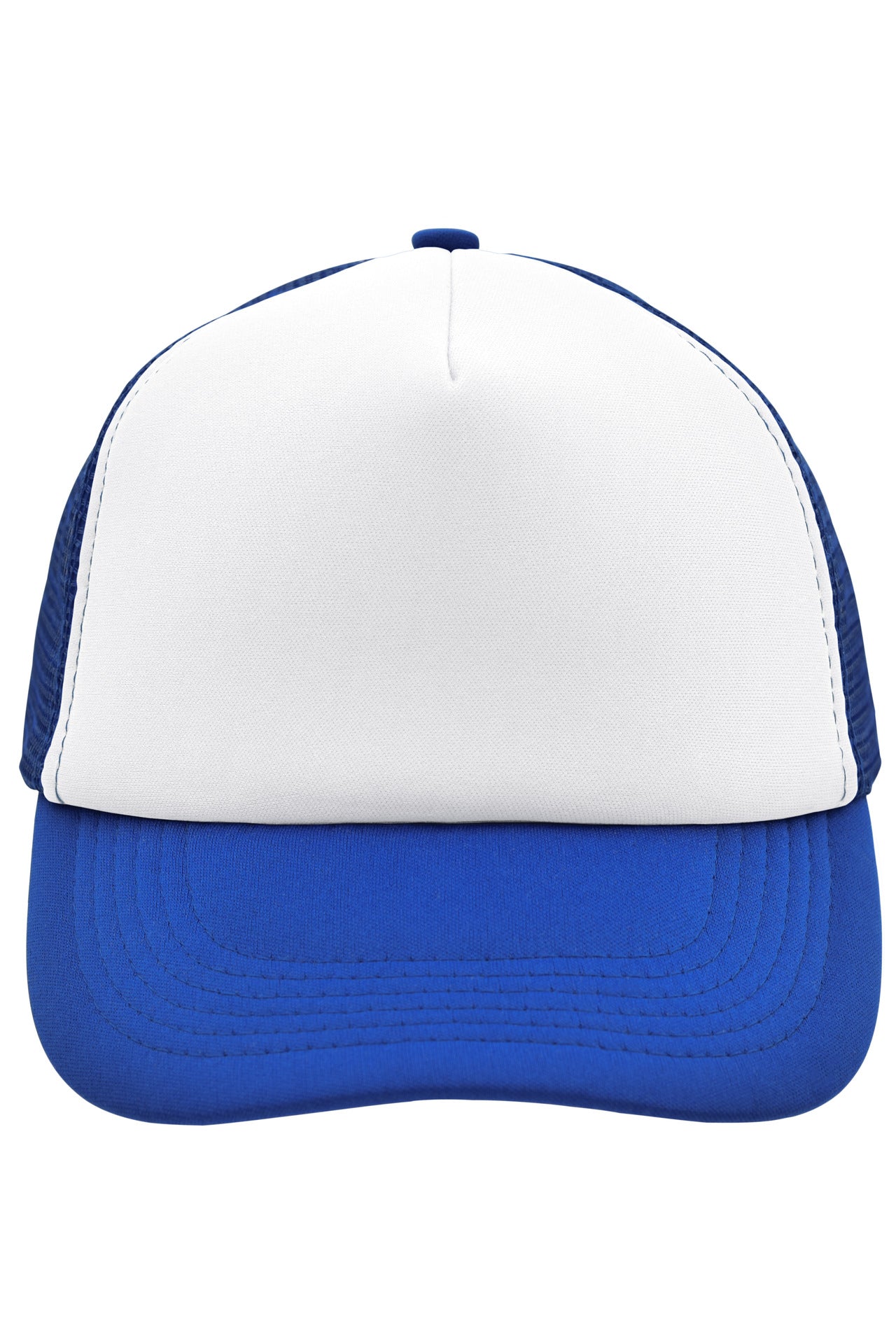 James & Nicholson Panel Mesh Cap white/royal