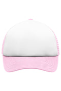 James & Nicholson Panel Kinder Mesh Cap white/baby-pink