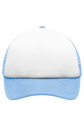 James & Nicholson Panel Kinder Mesh Cap white/light-blue