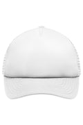 James & Nicholson Panel Kinder Mesh Cap white/white