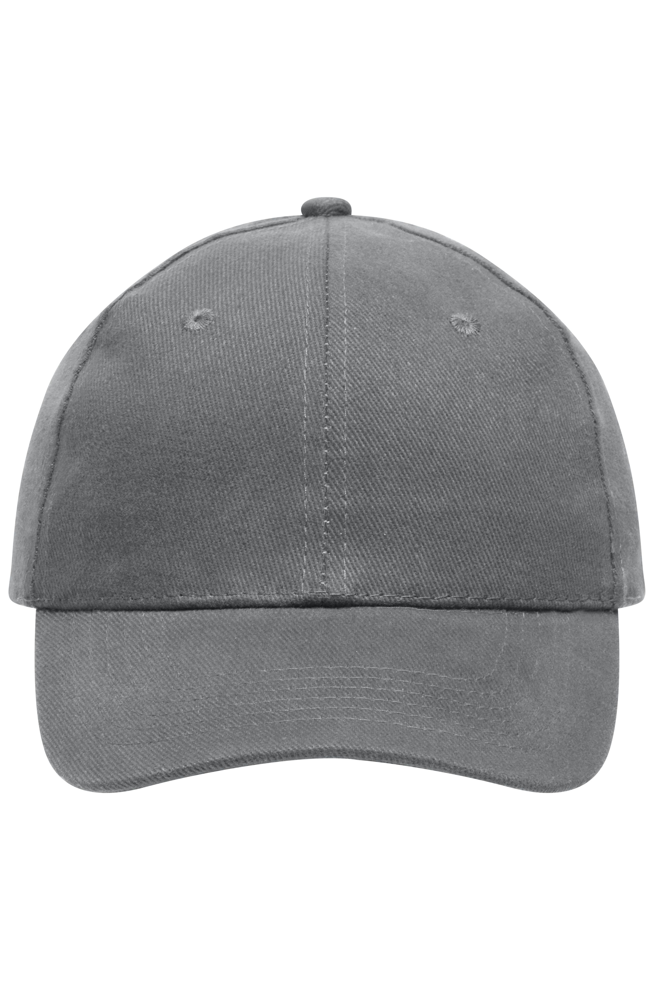 James & Nicholson Panel Cap heavy Cotton dark-grey