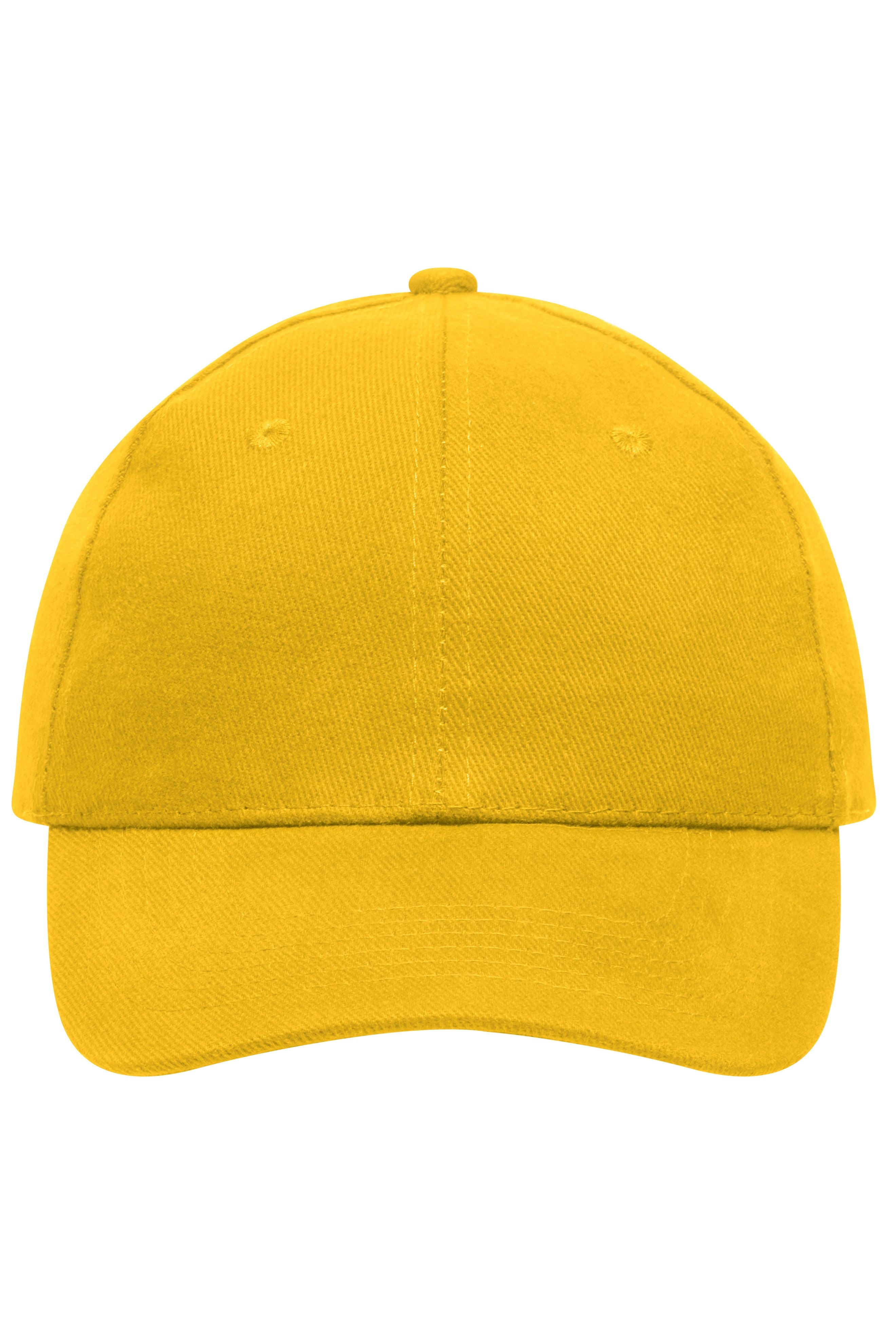 James & Nicholson Panel Cap heavy Cotton gold-yellow