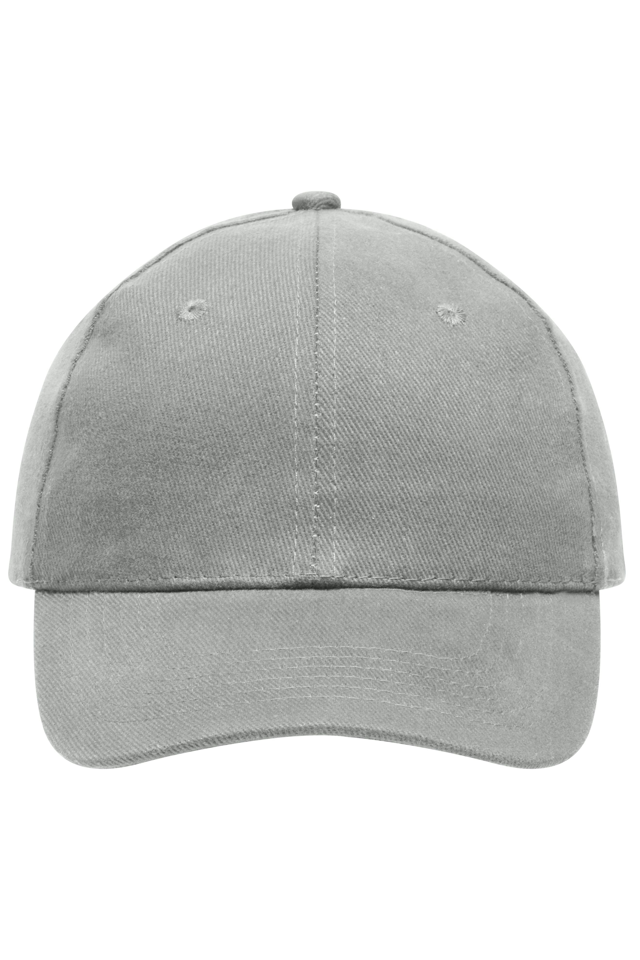 James & Nicholson Panel Cap heavy Cotton light-grey