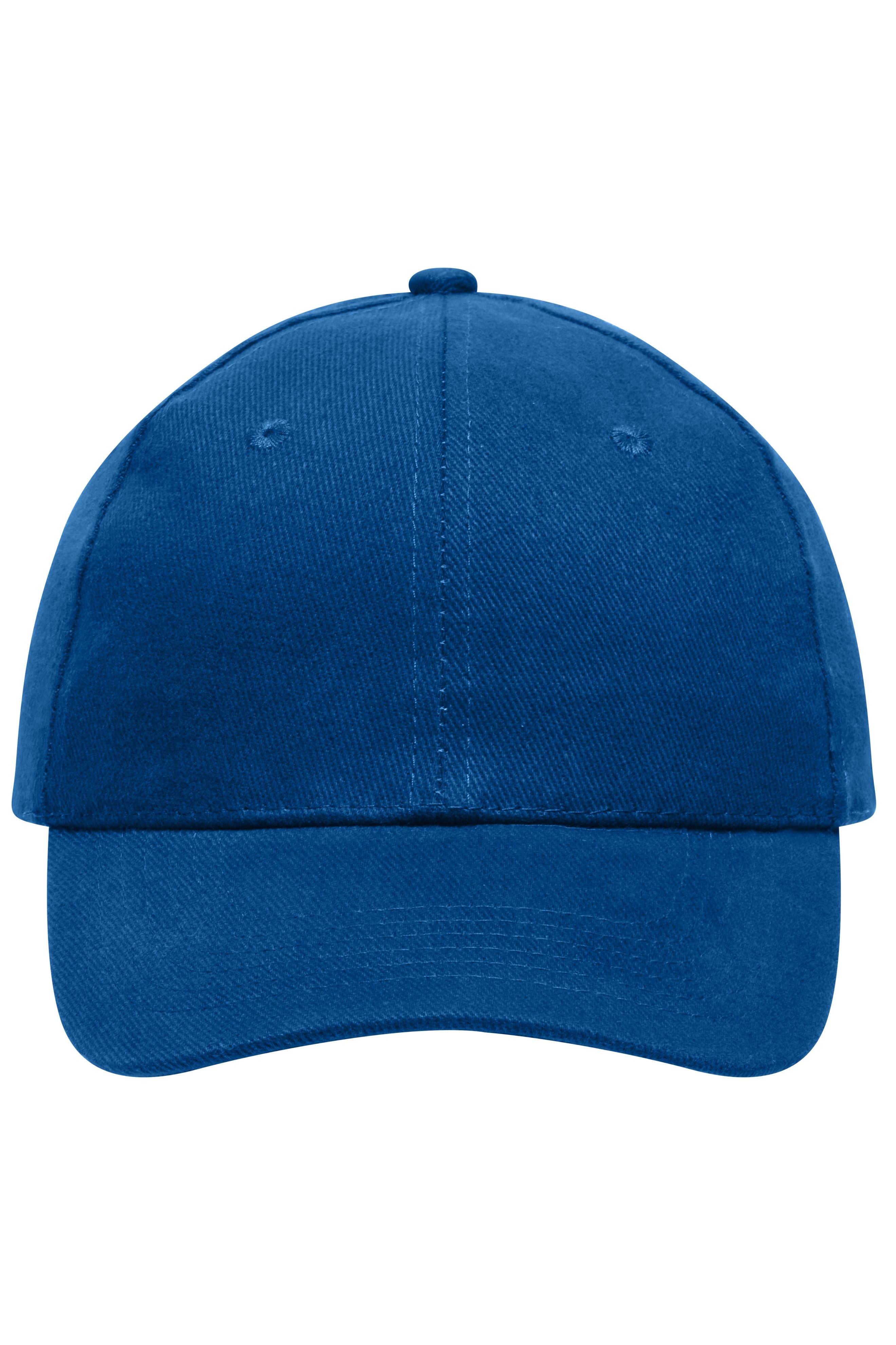 James & Nicholson Panel Cap heavy Cotton royal