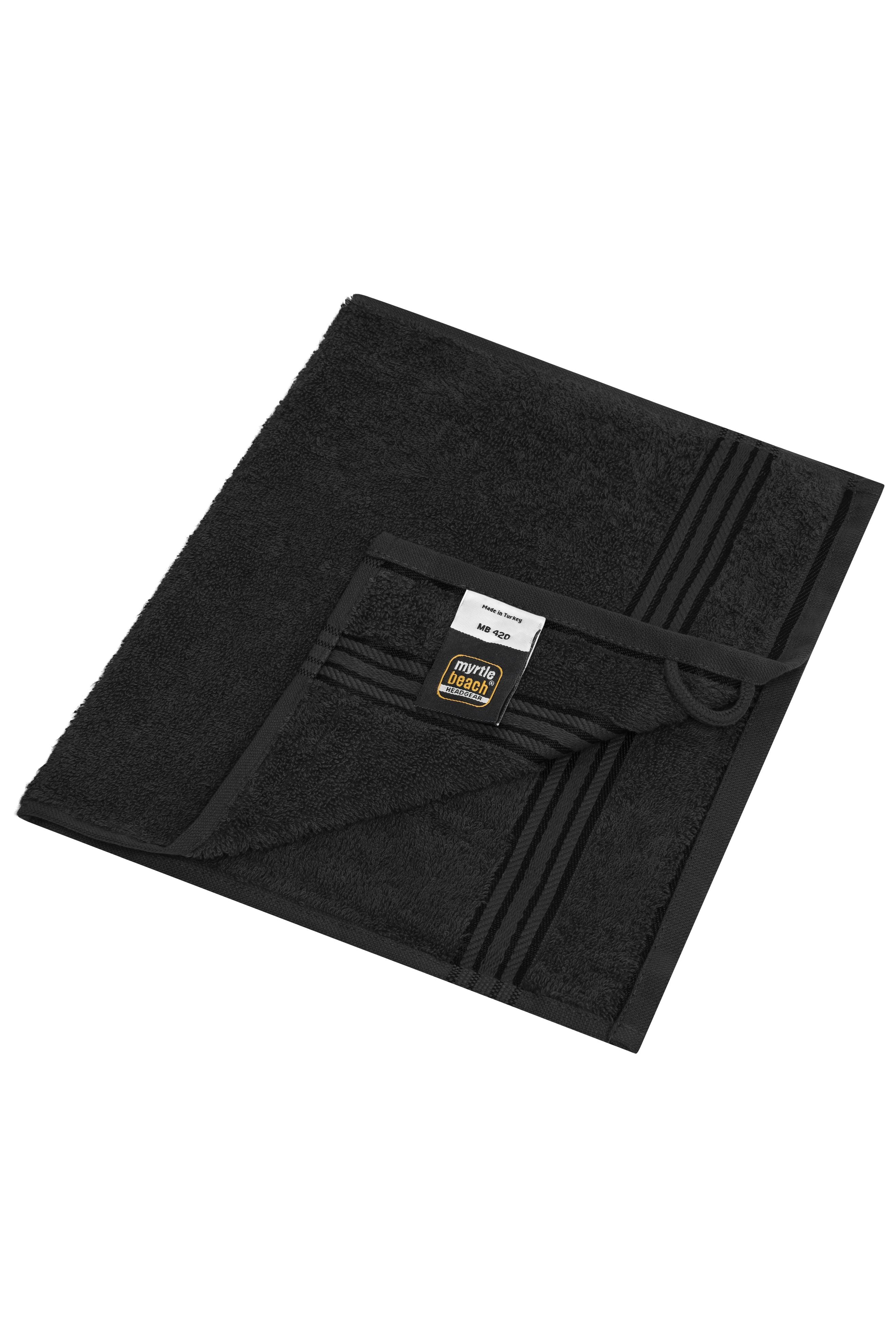 James & Nicholson Gäste Handtuch black