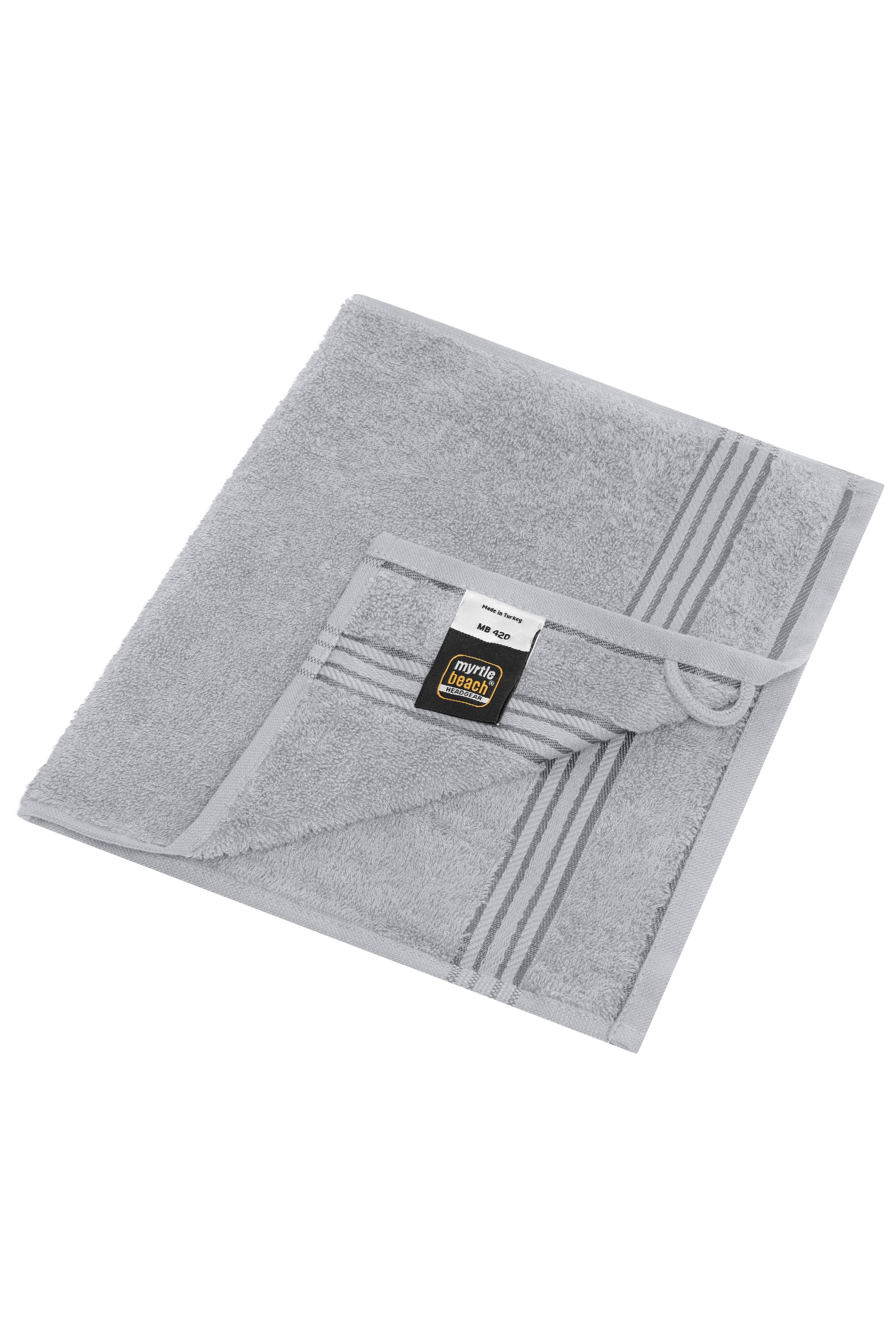 James & Nicholson Gäste Handtuch light-grey