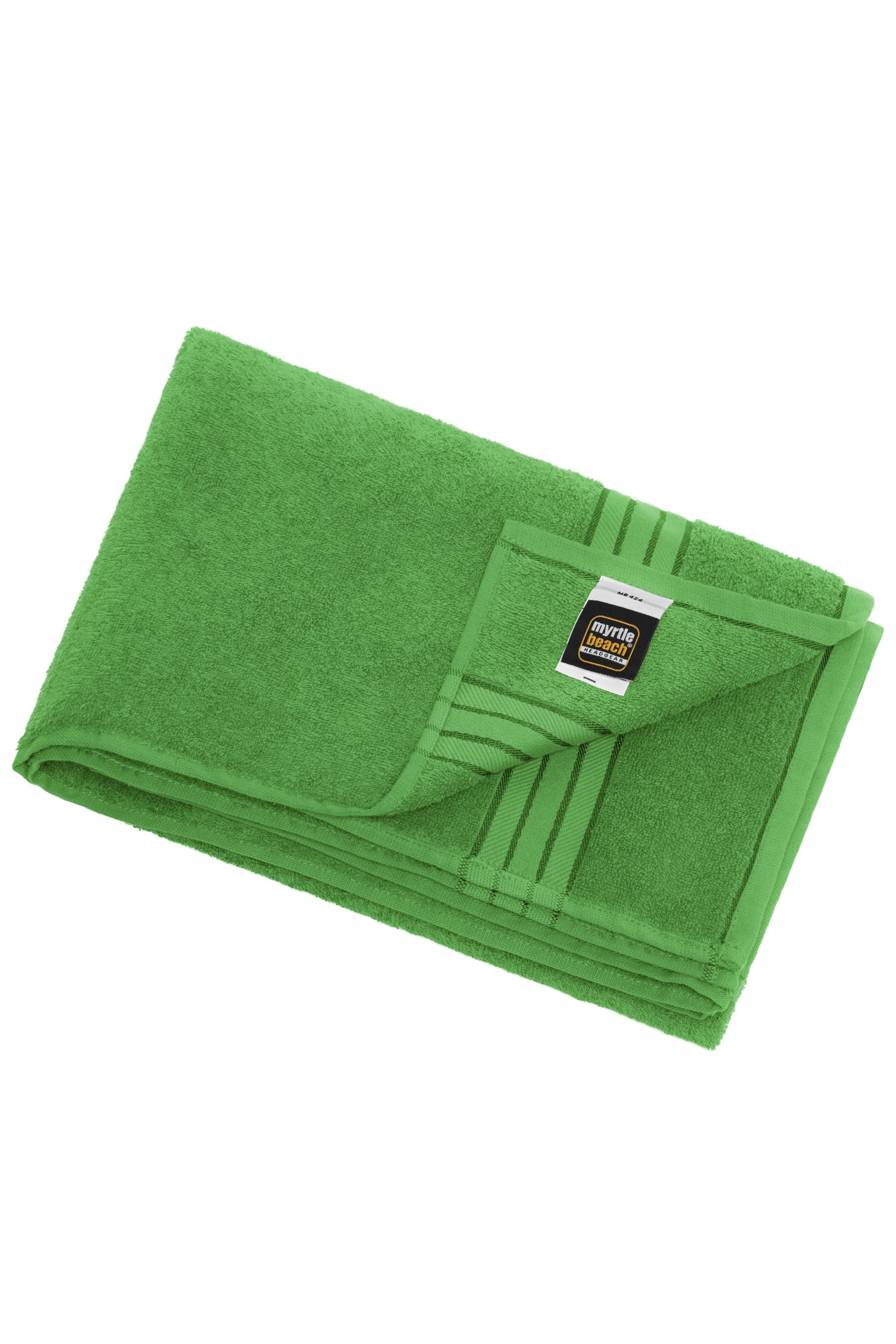 James & Nicholson Großes Badetuch in flauschiger Walkfrottier-Qualität lime-green