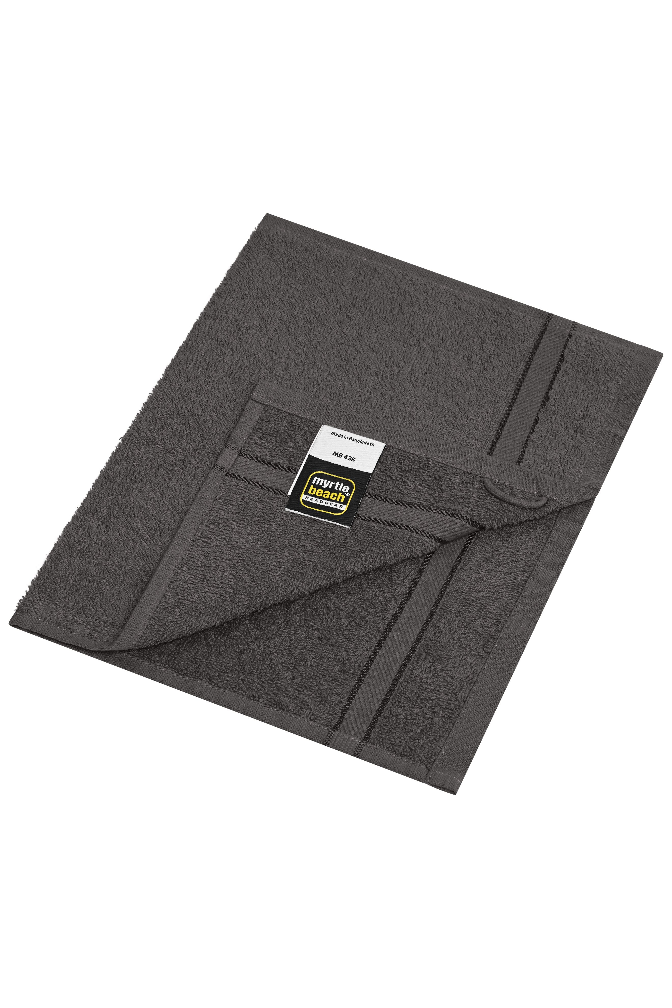 James & Nicholson Gästehandtuch im dezenten Design graphite