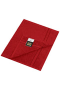 James & Nicholson Gästehandtuch im dezenten Design orient-red