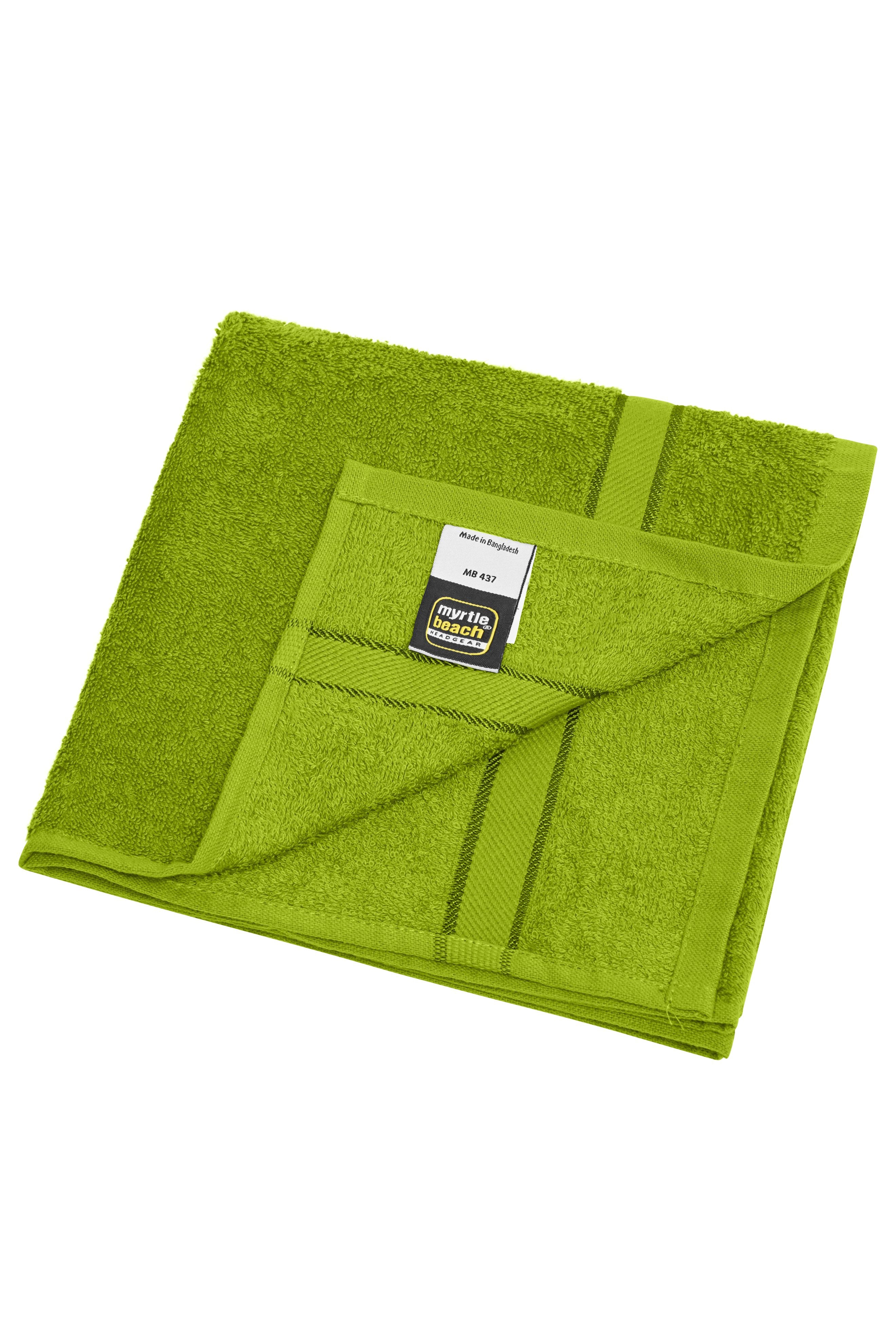 James & Nicholson Handtuch im dezenten Design acid-yellow
