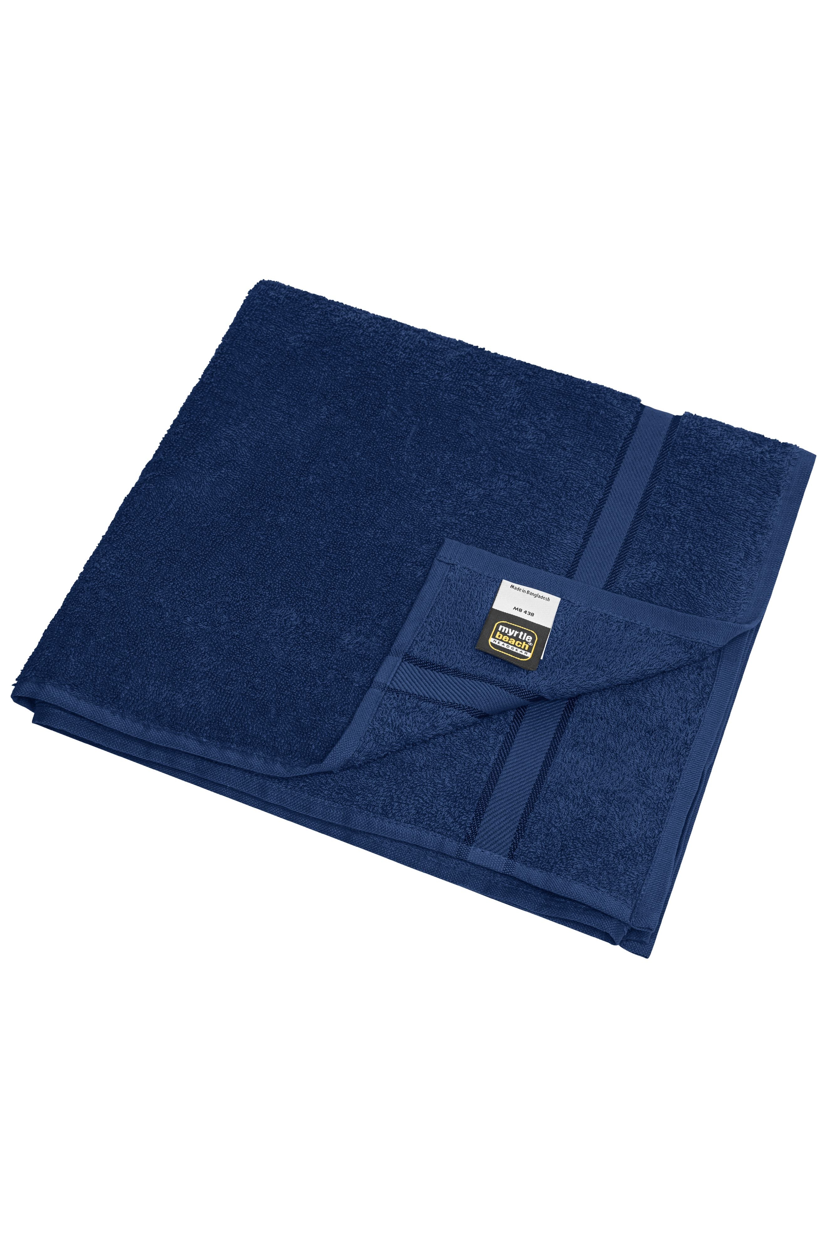 James & Nicholson Badetuch im dezenten Design navy