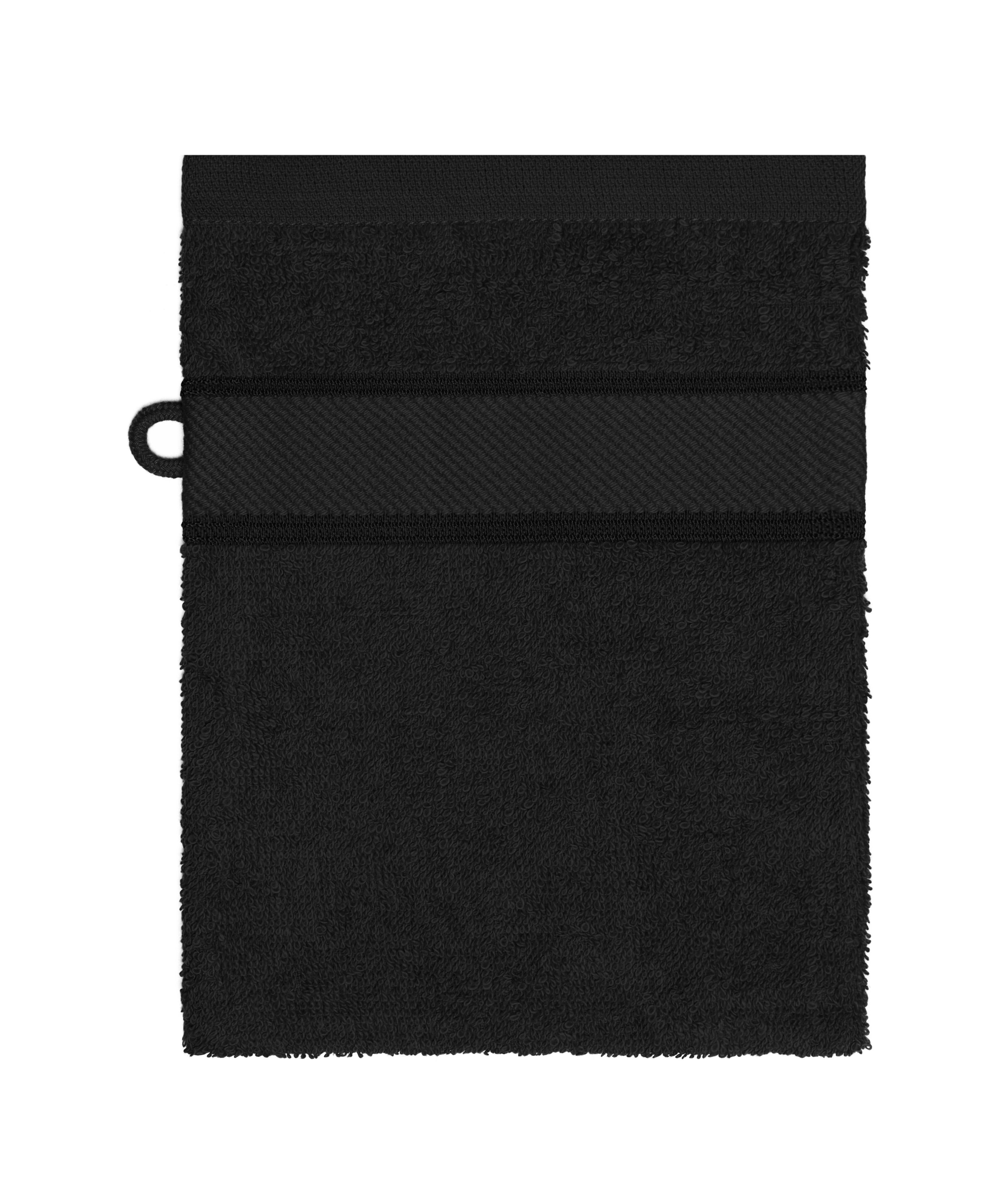 James & Nicholson Waschhandschuh im modischen Design black