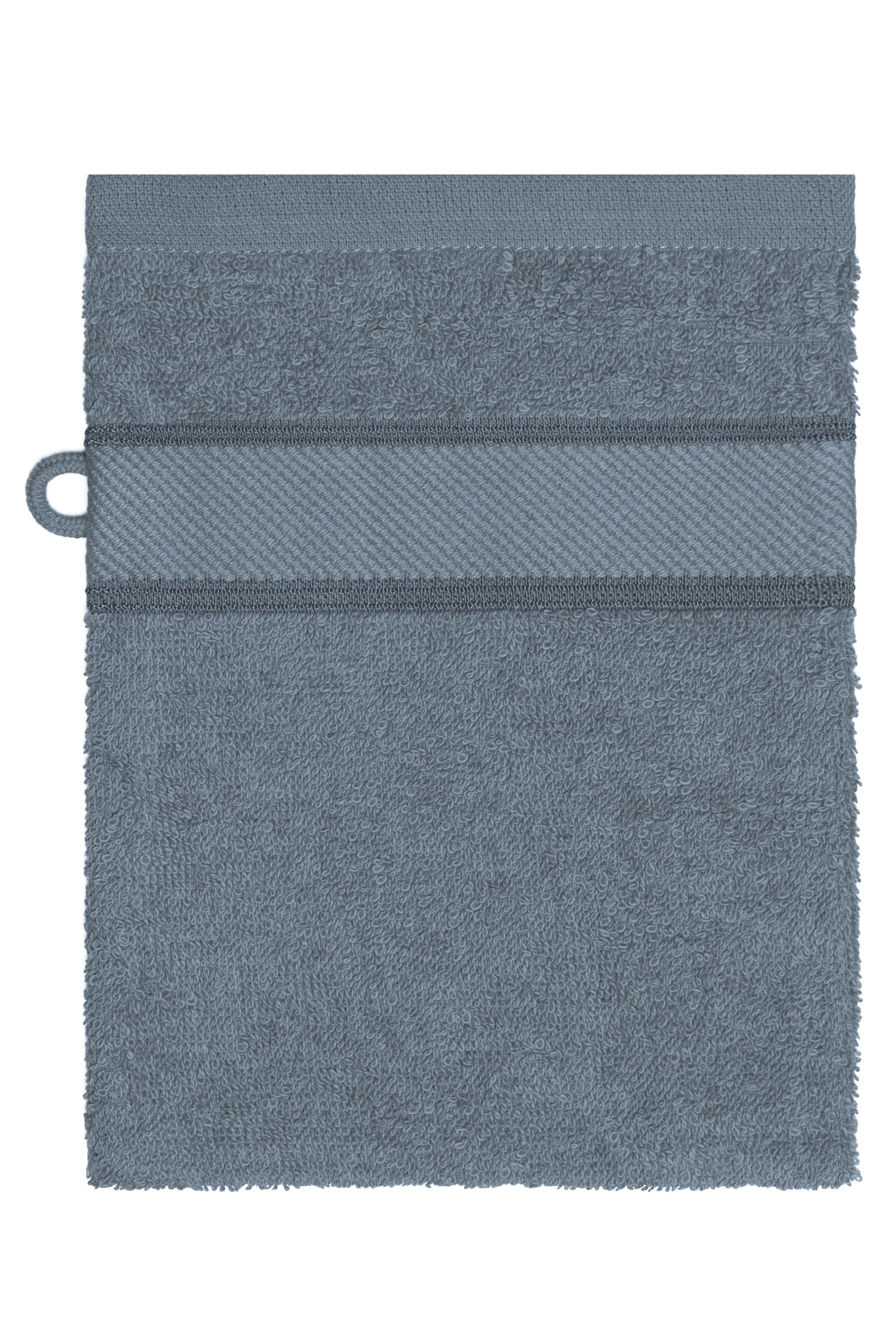 James & Nicholson Waschhandschuh im modischen Design mid-grey