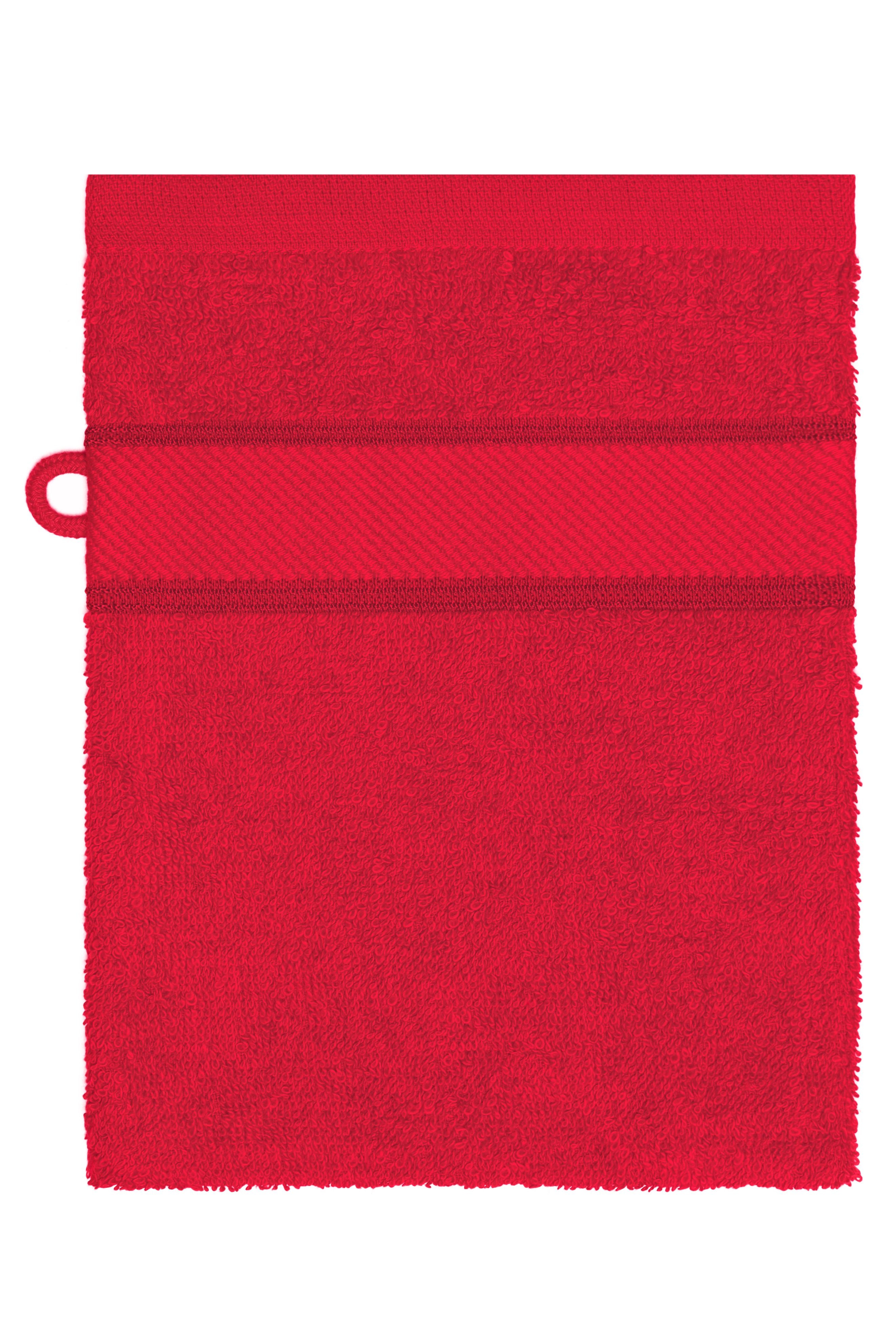 James & Nicholson Waschhandschuh im modischen Design red