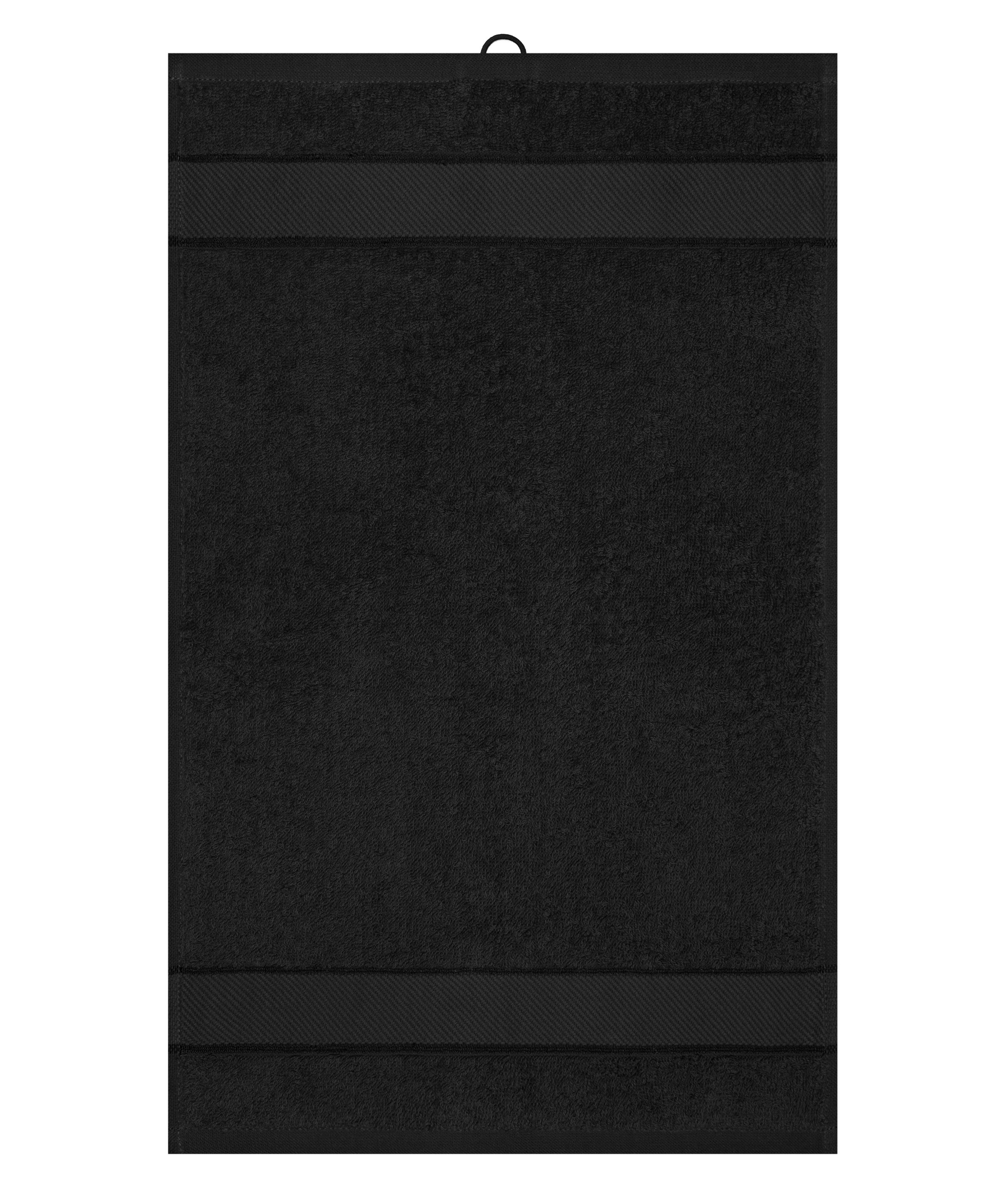 James & Nicholson Gästehandtuch im modischen Design black