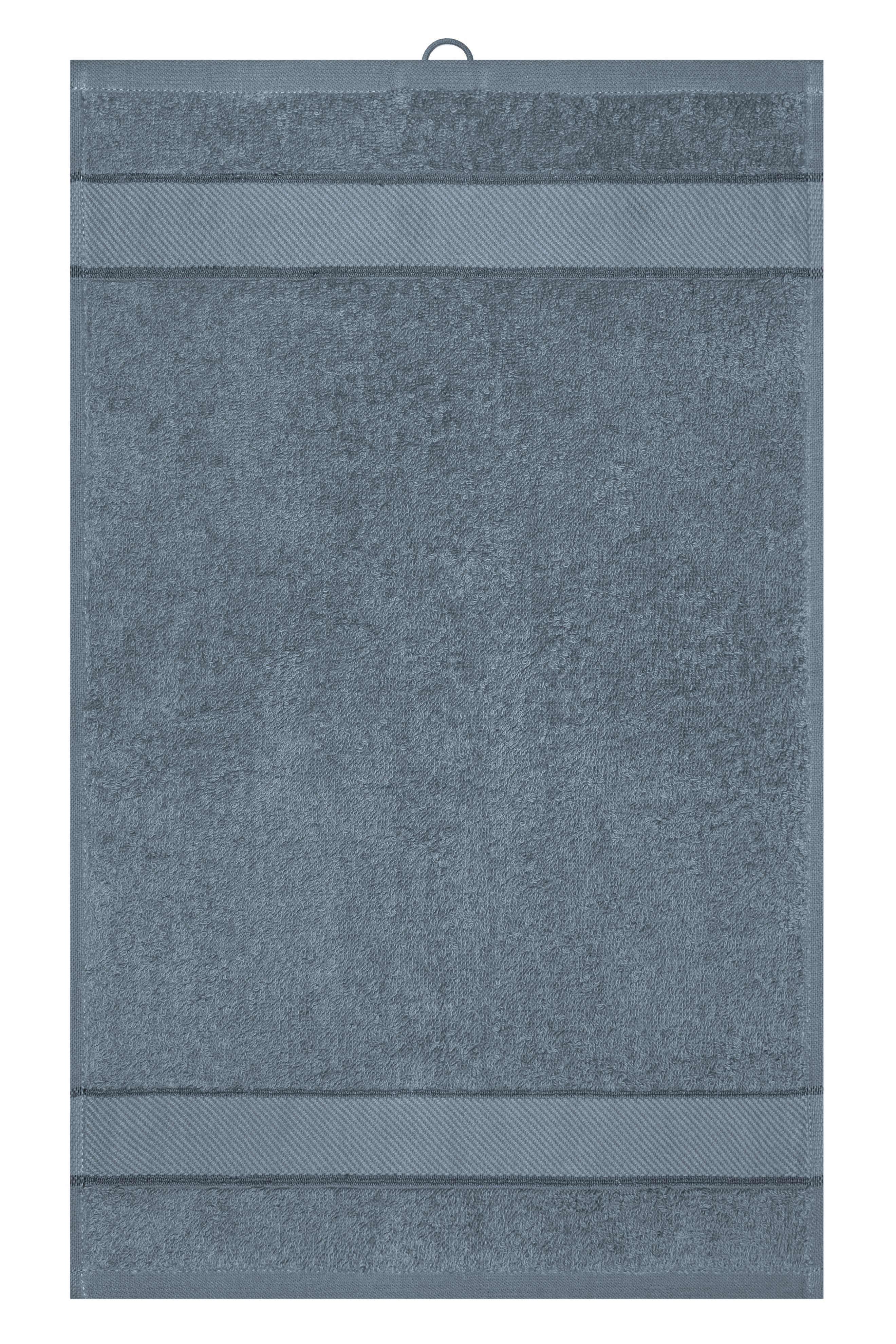 James & Nicholson Gästehandtuch im modischen Design mid-grey