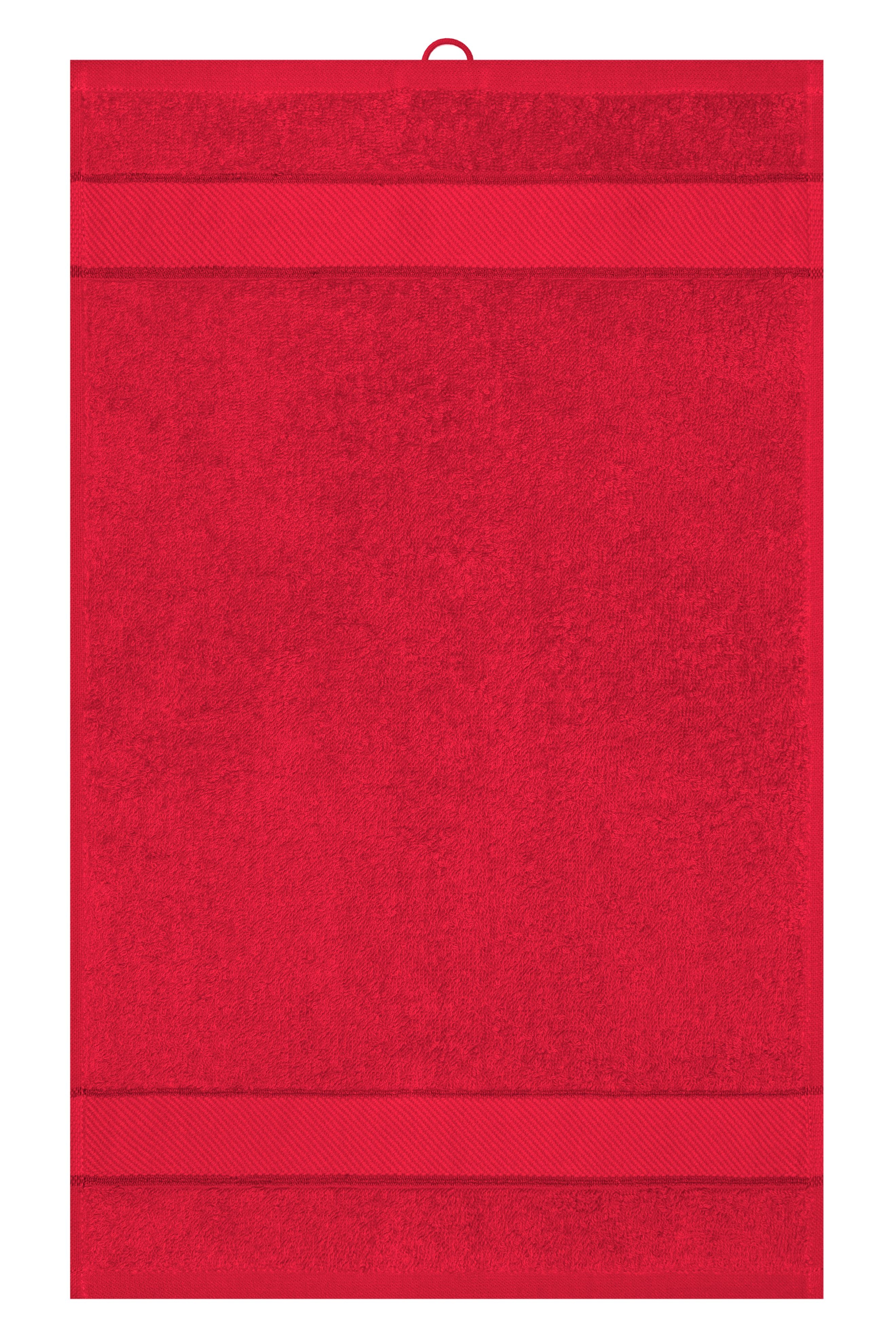 James & Nicholson Gästehandtuch im modischen Design red