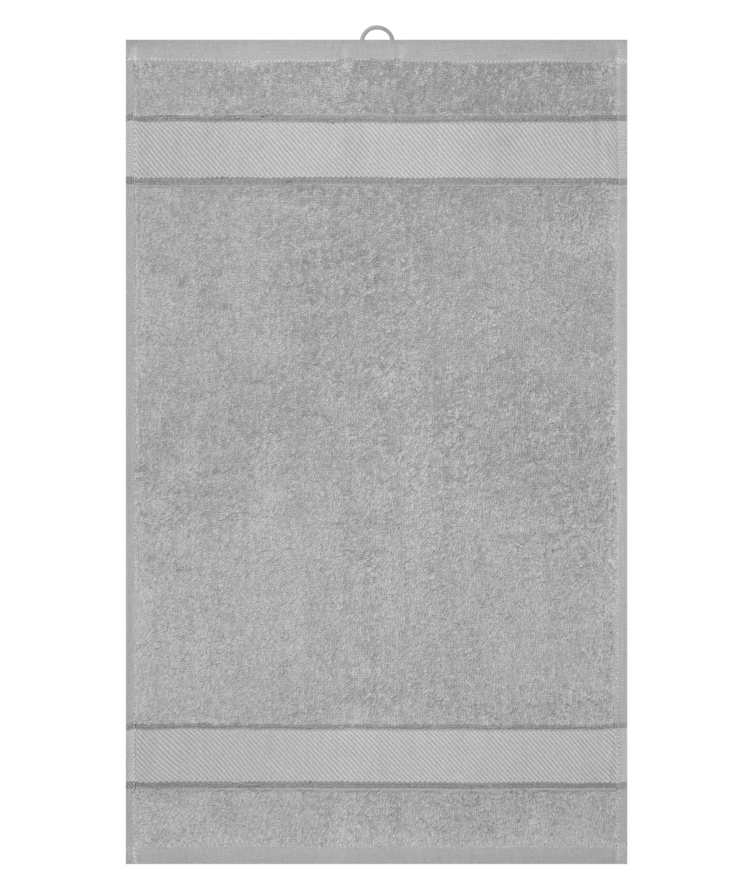 James & Nicholson Gästehandtuch im modischen Design silver