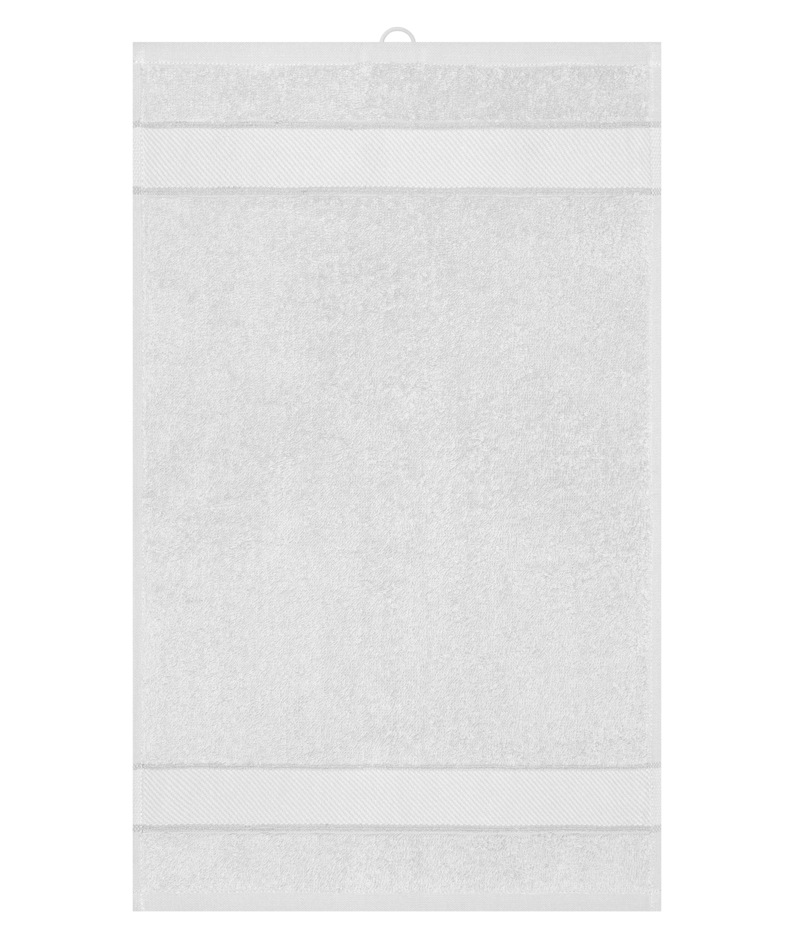 James & Nicholson Gästehandtuch im modischen Design white