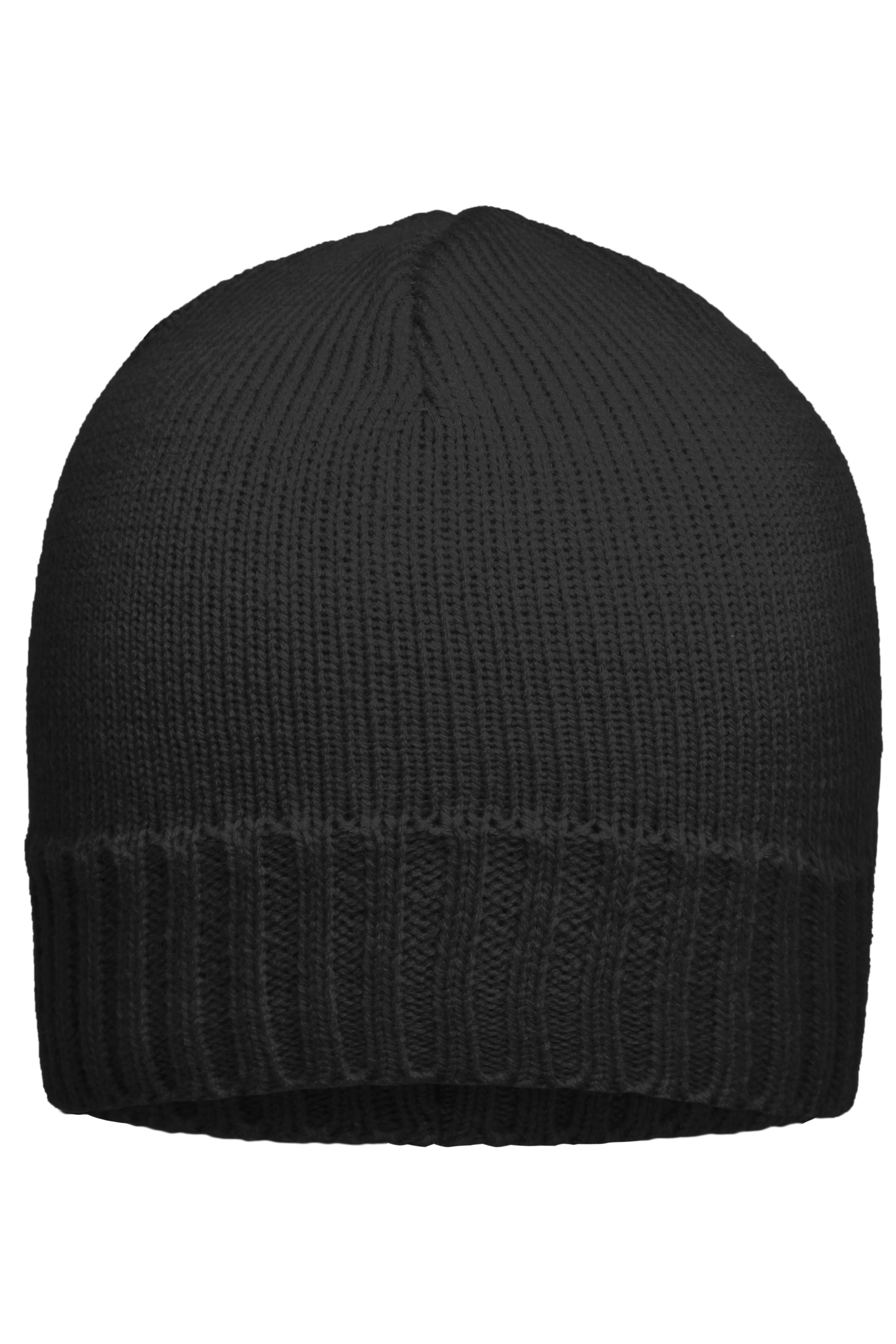 James & Nicholson Beanie gerippt black
