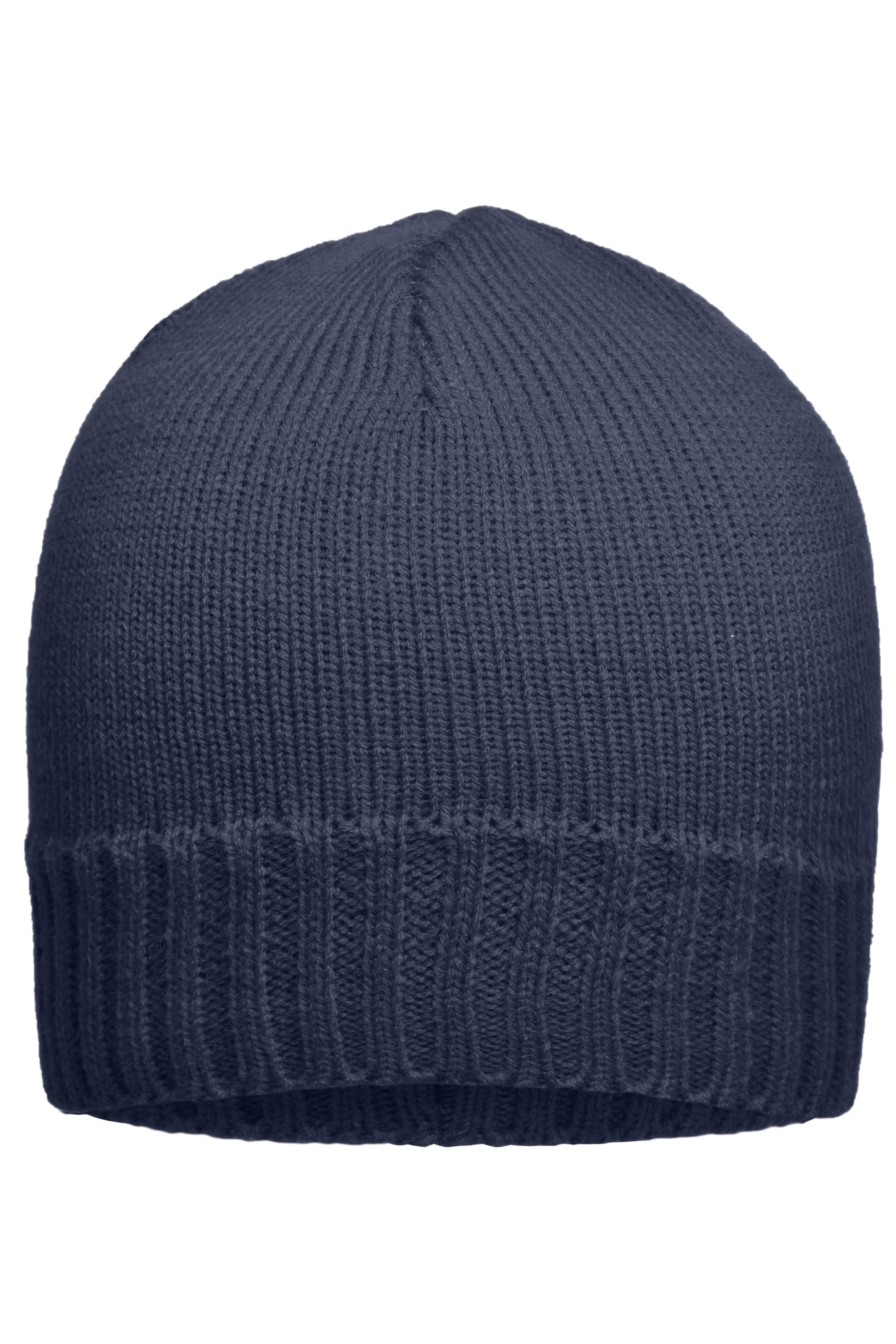 James & Nicholson Beanie gerippt navy