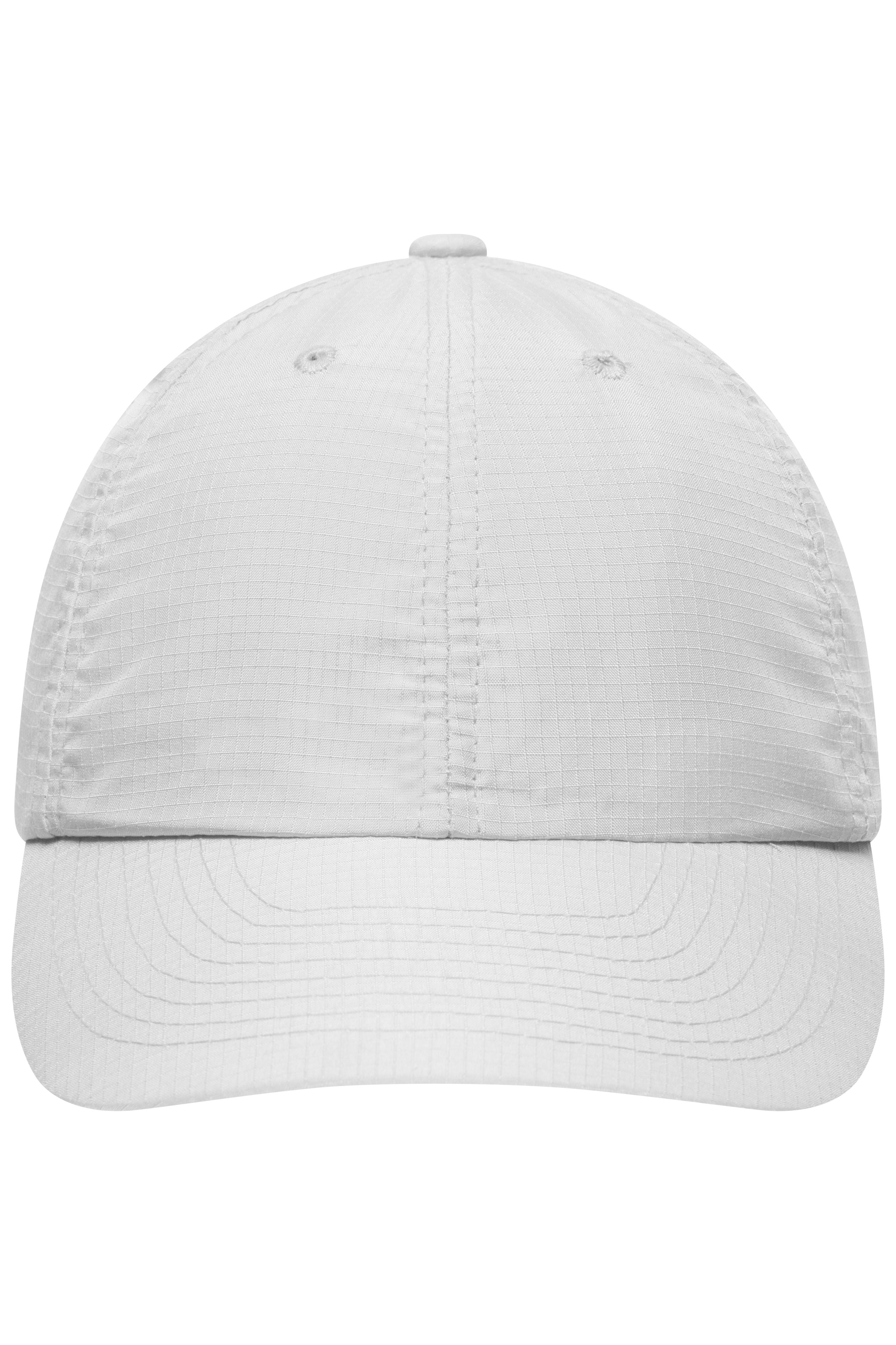 James & Nicholson Panel Coolmax Cap white