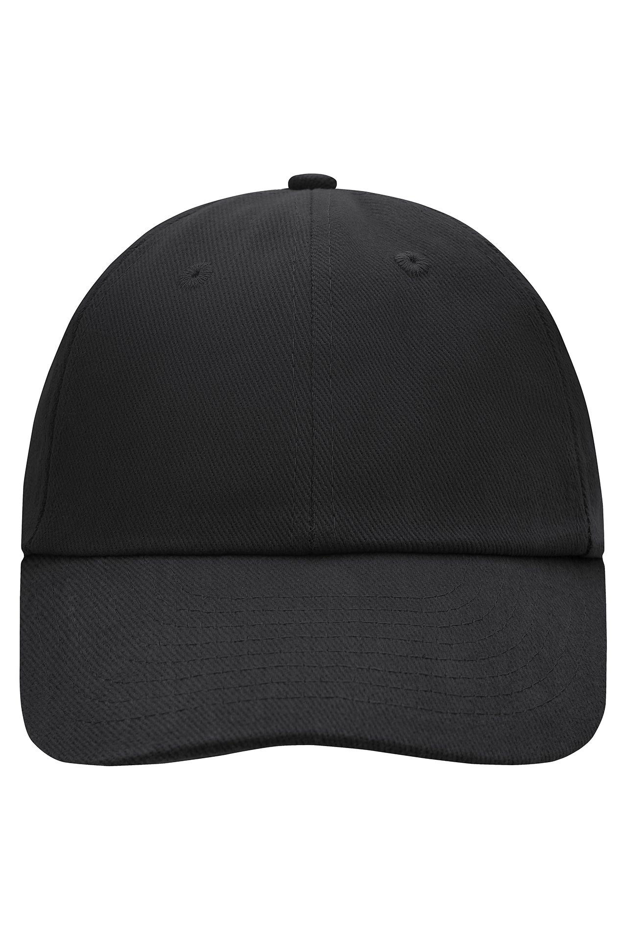 James & Nicholson Panel Cotton Cap black