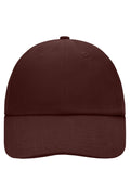 James & Nicholson Panel Cotton Cap dark-brown