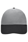 James & Nicholson Panel Cotton Cap light-grey/black