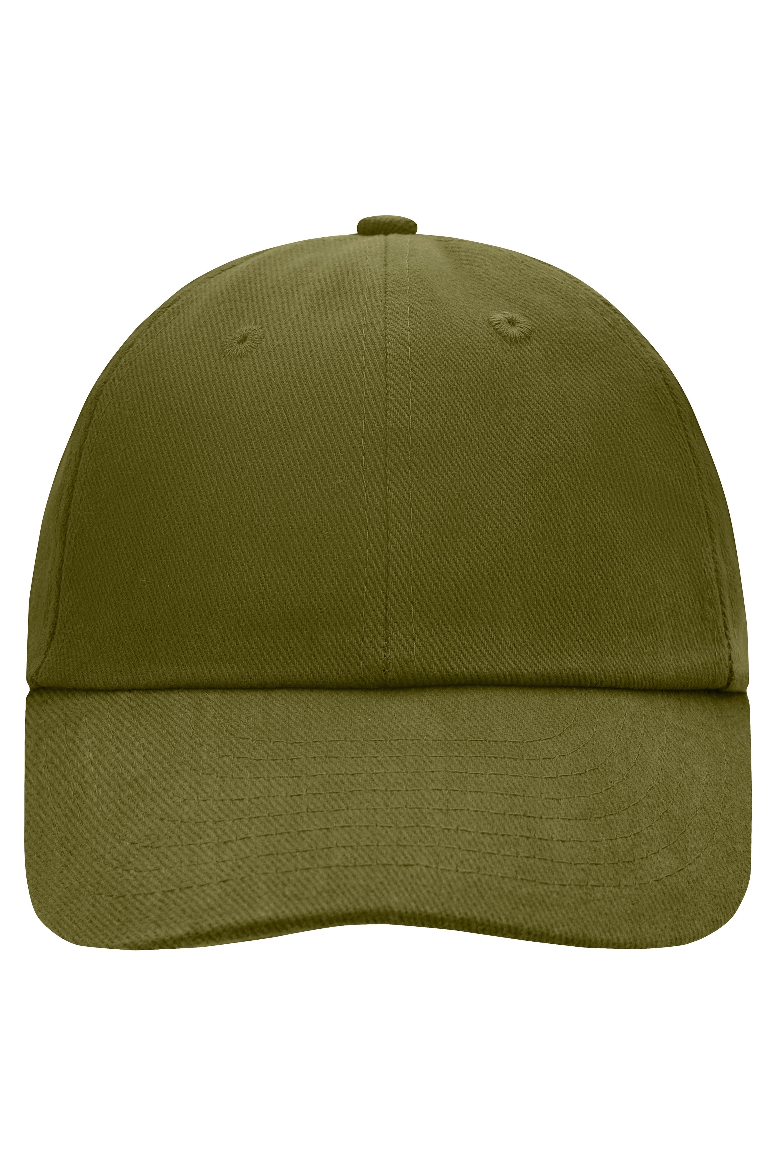 James & Nicholson Panel Cotton Cap olive