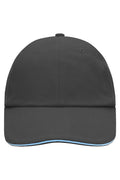 James & Nicholson Allround-Cap graphite/aqua