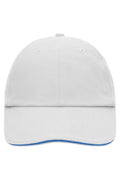 James & Nicholson Allround-Cap white/aqua