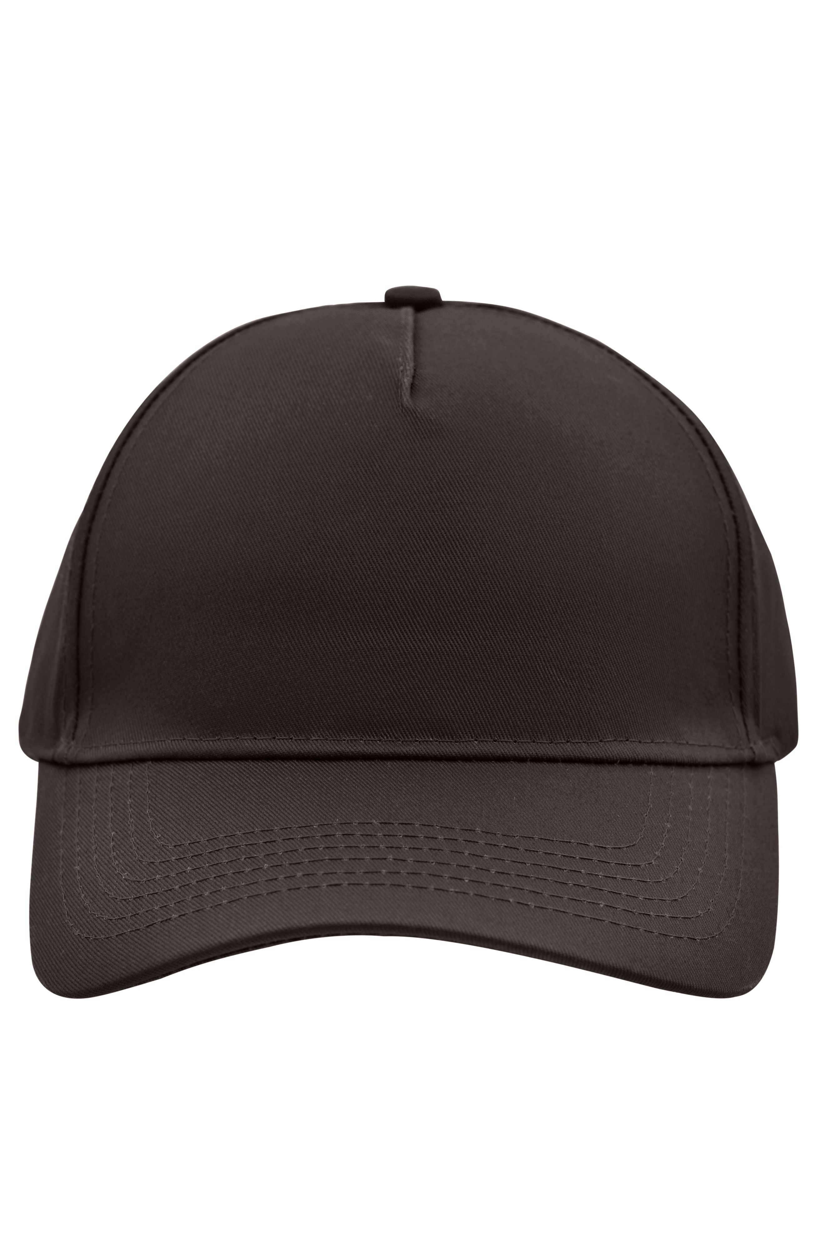 James & Nicholson Panel Cap ungebürstet charcoal