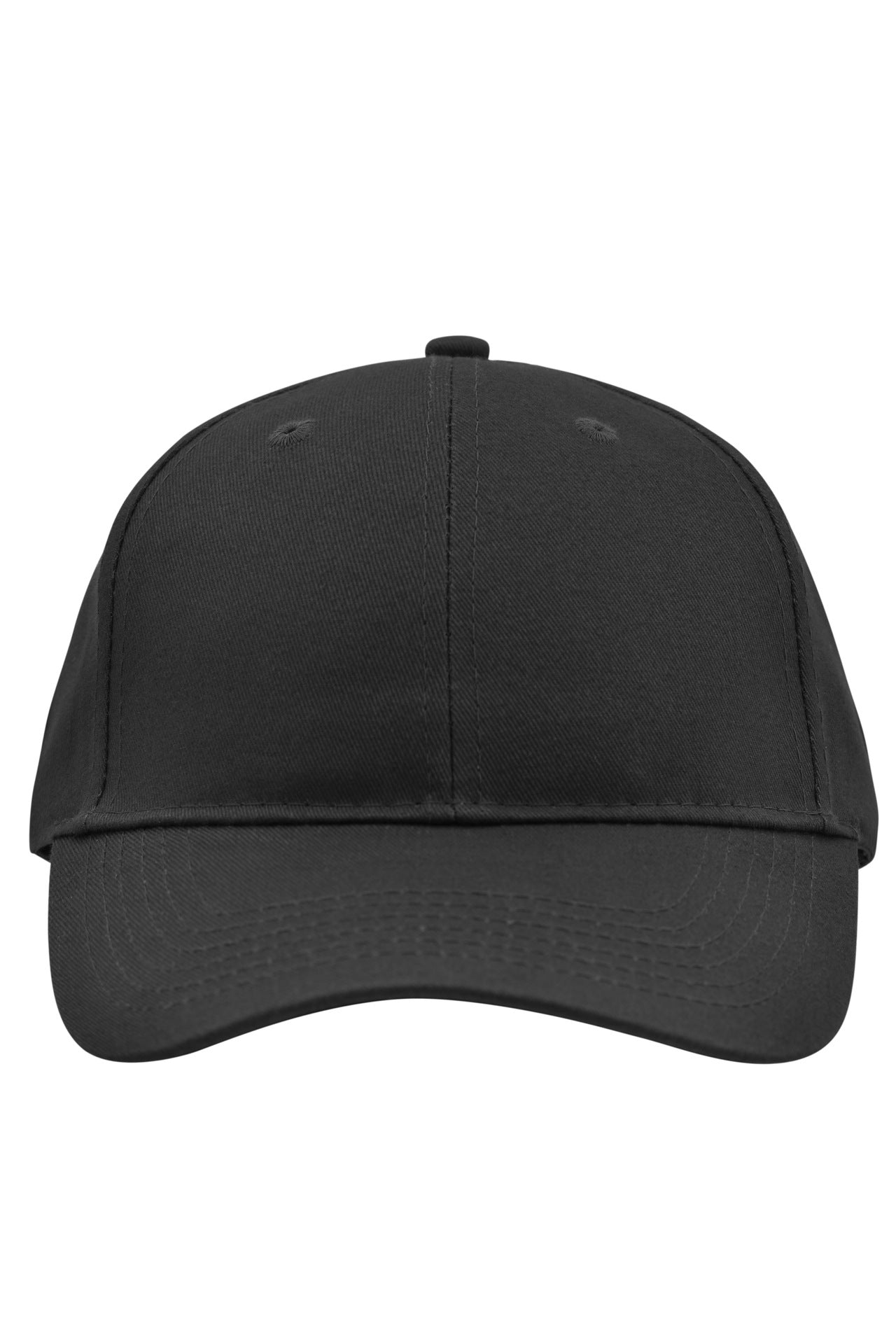 James & Nicholson Panel Cap gebürstet black