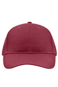 James & Nicholson Panel Cap gebürstet burgundy