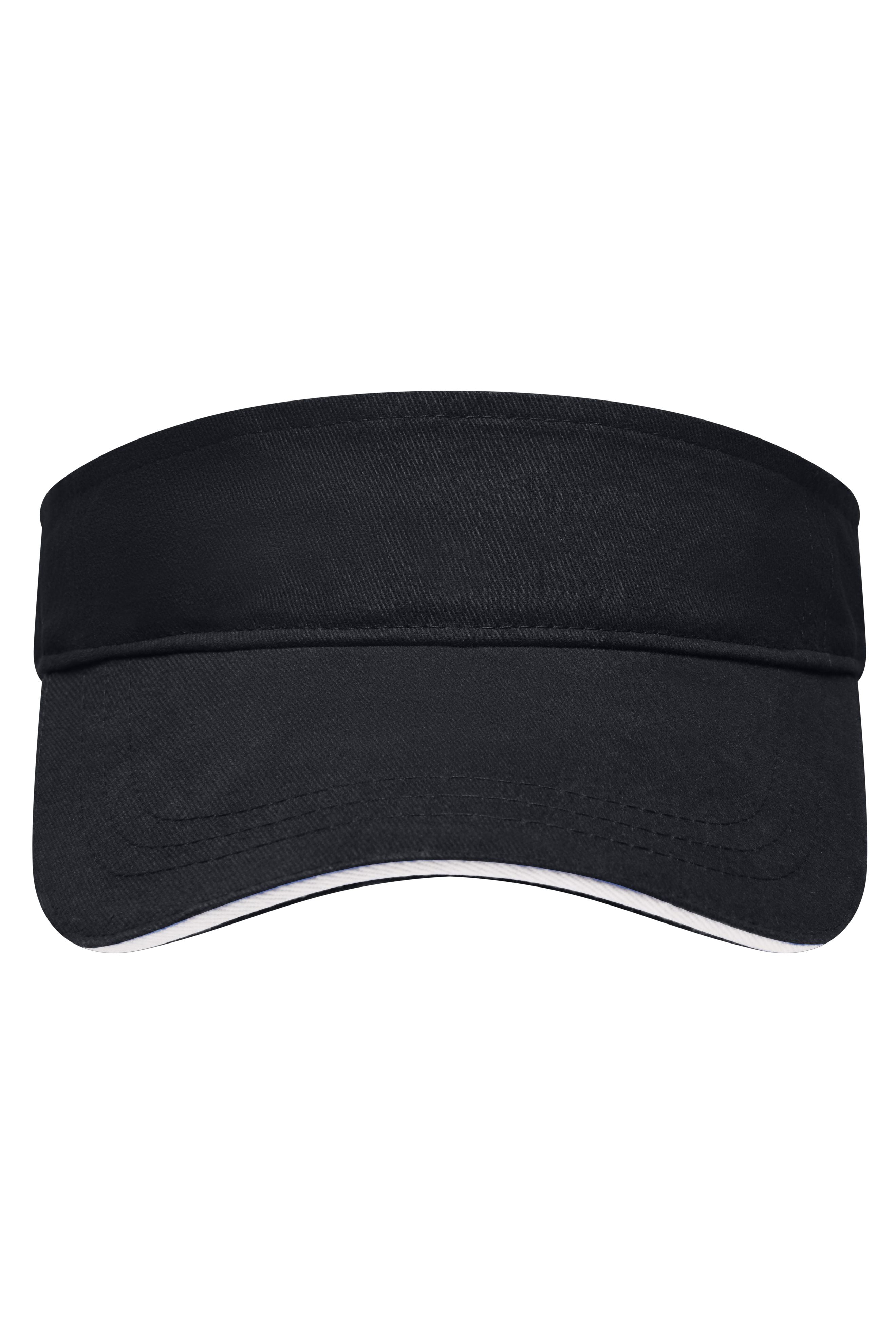 James & Nicholson Sandwich Sunvisor black/white