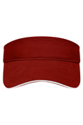 James & Nicholson Sandwich Sunvisor burgundy/white