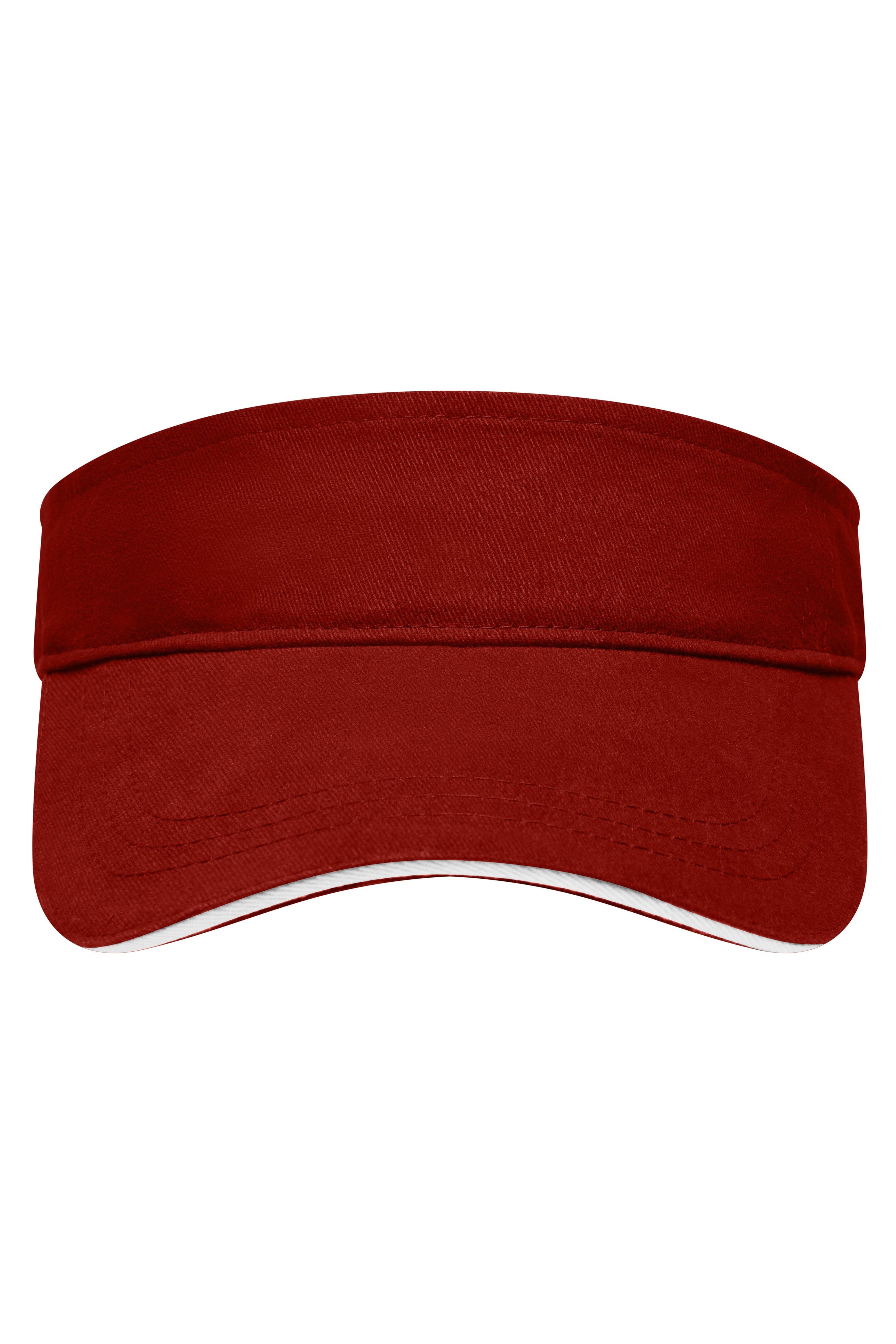 James & Nicholson Sandwich Sunvisor burgundy/white