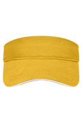 James & Nicholson Sandwich Sunvisor gold-yellow/white