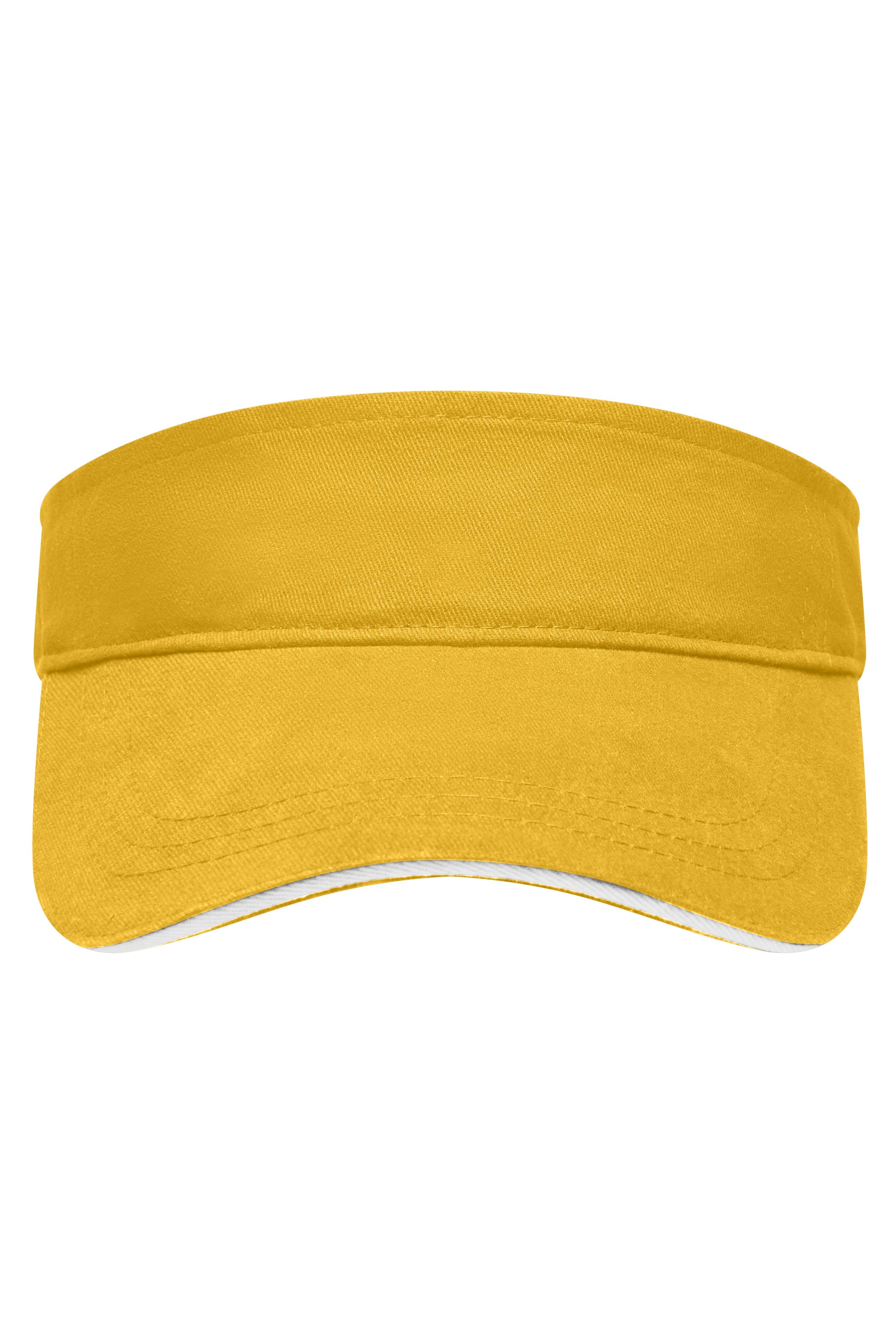 James & Nicholson Sandwich Sunvisor gold-yellow/white